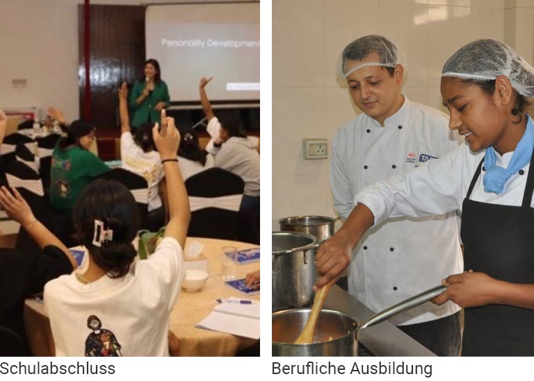 Schulabschluss und Ausbildung - Zuflucht für Opfer im Menschenhandel